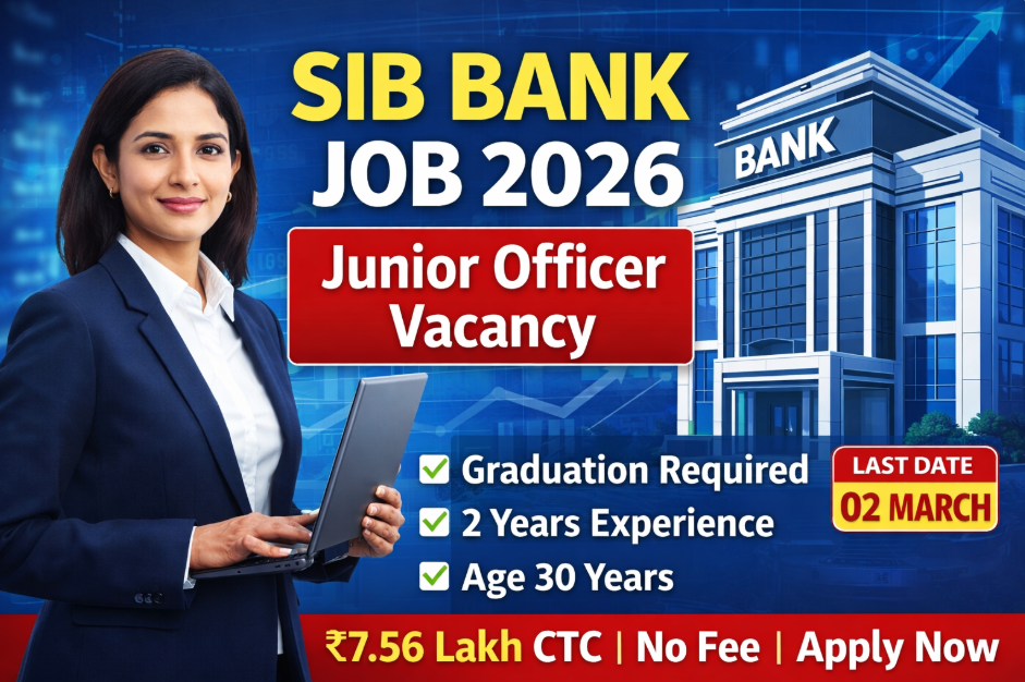 SIB Bank Junior Officer Notification 2026