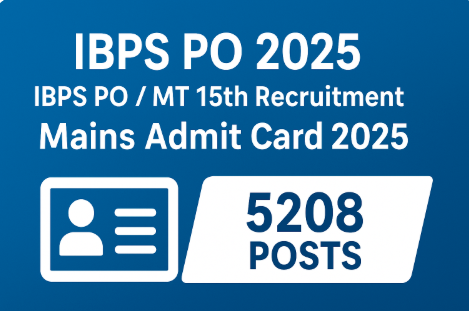 IBPS PO 2025 | Mains Admit Card 2025 Sarkari Job Important Dates Application Fee Application Start Date: 01 July 2025 Last Date to Apply Online: 28 July 2025...