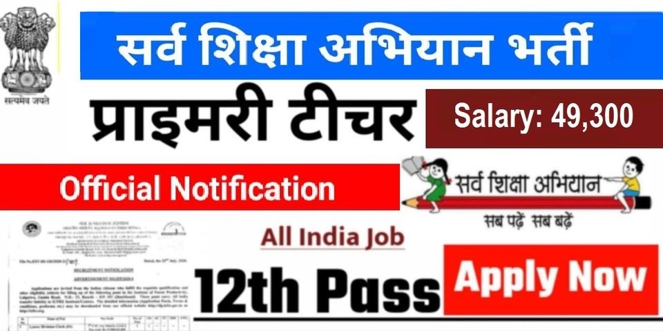 Sarva Shiksha Abhiyan Recruitment 2025