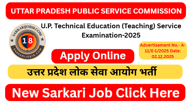 UPPSC Technical Education (Teaching) Service Examination 2025
