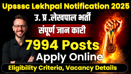 Upsssc Lekhpal Notification 2025