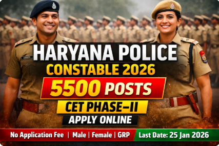 Haryana Police Constable Recruitment 2026
