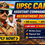 UPSC CAPF Assistant Commandant Recruitment 2026