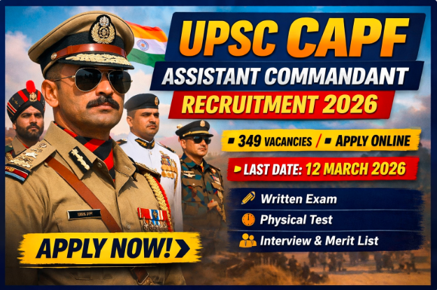 UPSC CAPF Assistant Commandant Recruitment 2026
