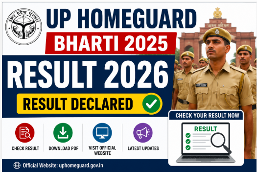 UP Homeguard Bharti 2025 Result 2026