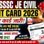 UPSSSC JE Civil Admit Card 2026