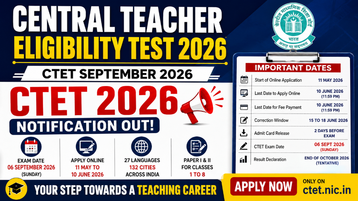 Central Teacher Eligibility Test 2026