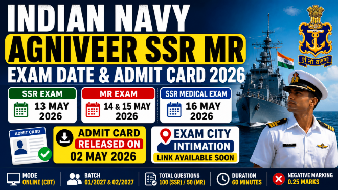 Indian Navy Agniveer SSR MR Admit Card 2026