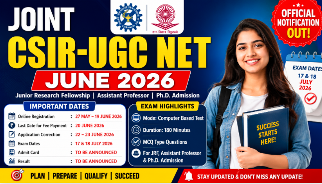Joint CSIR-UGC NET June 2026
