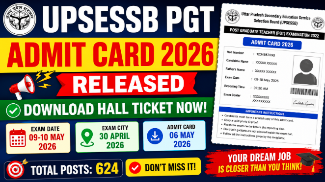 UPSESSB PGT Admit Card 2026