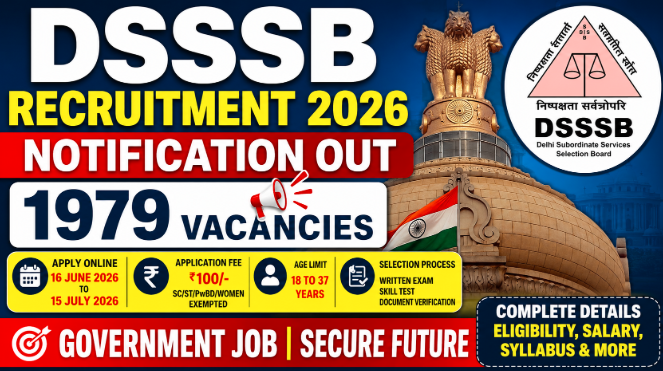 DSSSB Recruitment 2026