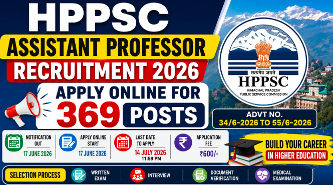 HPPSC Assistant Professor Recruitment 2026