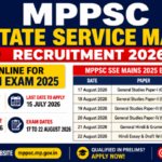 MPPSC State Service Mains Recruitment 2026