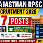 Rajasthan RPSC RAS Recruitment 2026