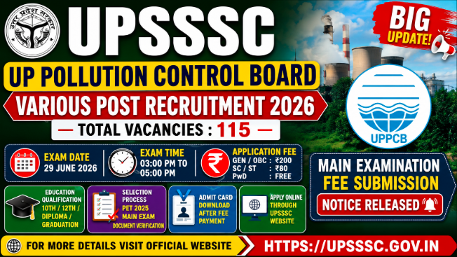 UPSSSC UP Pollution Control Board