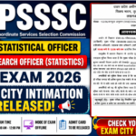 UPSSSC Assistant Statistical Officer ASO Admit Card 2026