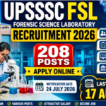 UPSSSC Forensic Science Laboratory Recruitment 2026