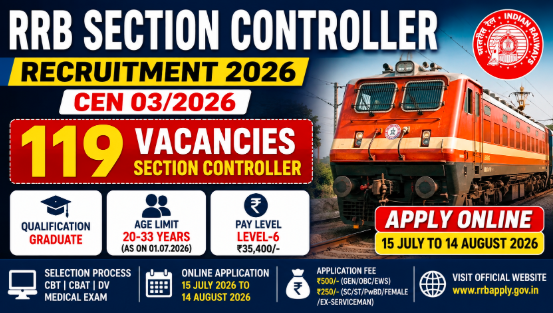 RRB Section Controller Recruitment 2026