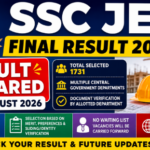 SSC JE Final Result 2025 Out: 1731 Junior Engineer (Civil, Mechanical & Electrical)