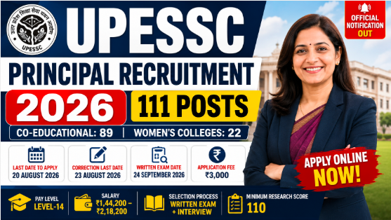UPESSC Principal Recruitment 2026