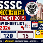 UPSSSC Instructor Fitter Recruitment 2015