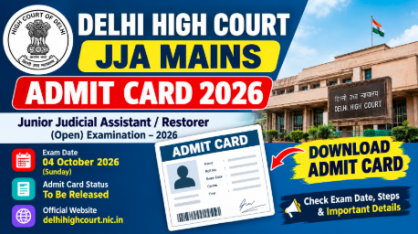 Delhi High Court JJA Mains Admit Card 2026