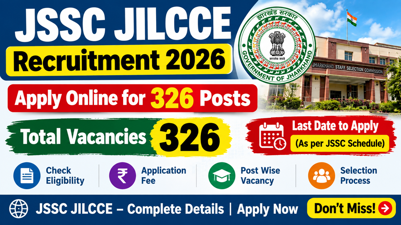 JSSC JILCCE Recruitment 2026