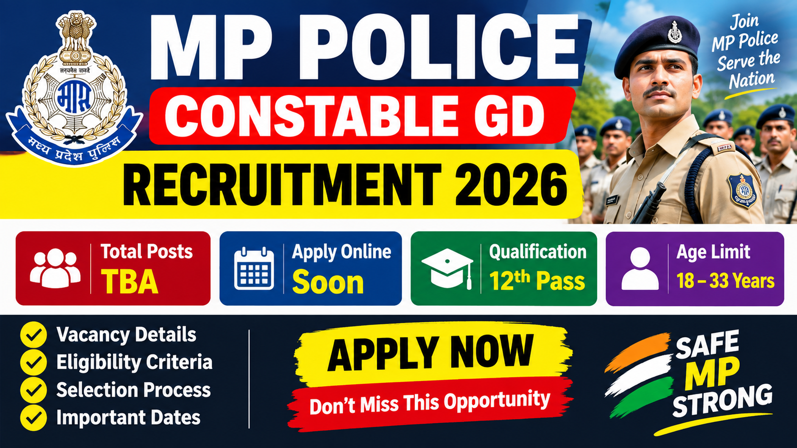 MP Police Constable Recruitment 2026