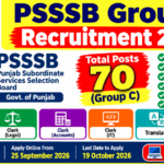 PSSSB Group C Recruitment 2026