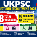 UKPSC Lecturer Recruitment 2025