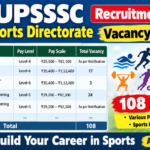UPSSSC Sports Directorate Recruitment 2026